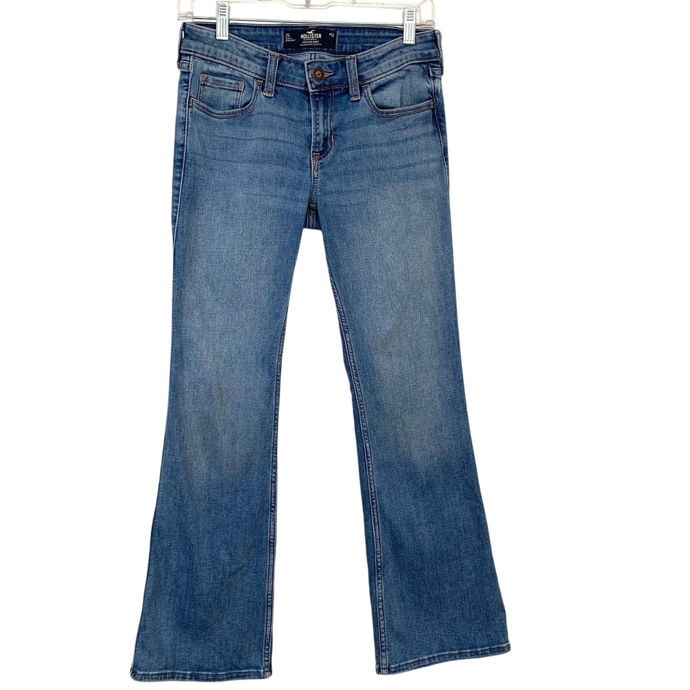 Hollister Y2K Low Rise  Bootcut Soft Stretch Jeans Women 2S/26 Retro Casual